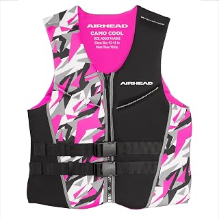 Airhead Women's CAMO COOL Kwik-Dry Neolite Flex Life Jacket, US Coast Guard Approved