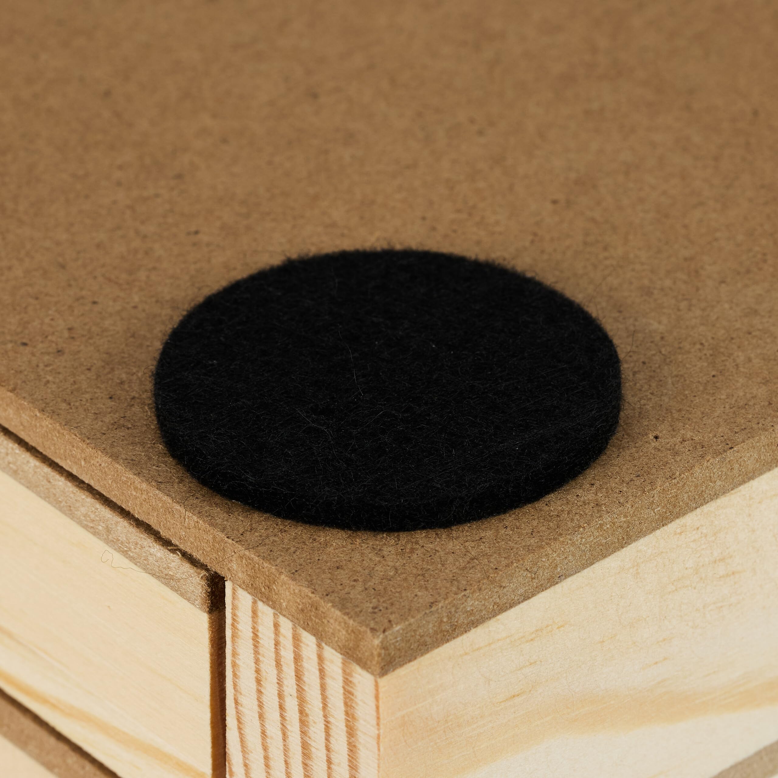 Relaxdays Tablero para Puzzle, 4 Cajones Extraíbles, para Rompecabezas de hasta 1000, Base Guardapuzles, Madera, Natural