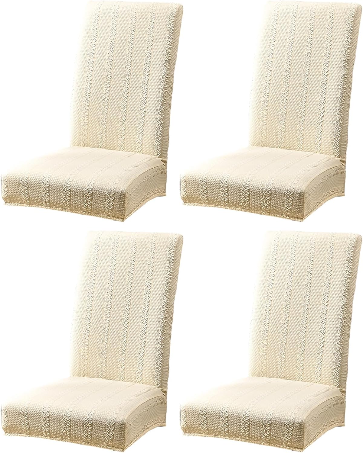 Elastics Waterproofs Dining Chair Cover Stretch to Most Chairs Spill Polyester Slipcovers for Hotel Use Quick Installion Stretchy Chair Protectors