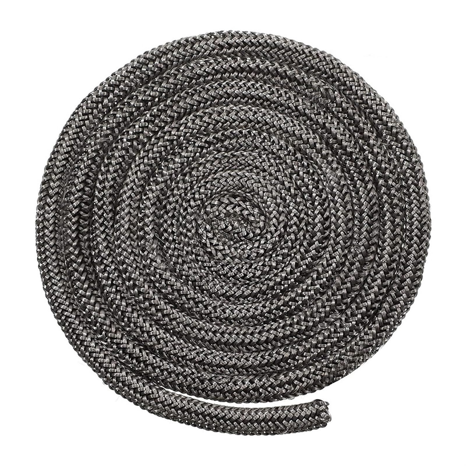 Wood Stove Gasket Fireplace Seal Rope 8mm/12mm x 2M Fiberglass Stove Door Black(12mm x 2m)