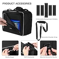 Vista 4 de ZtotopCases Carrying Case Compatible with PS5, Travel Case for PS5 (DiscDigital Edition), Protective Travel Bag Holds PlayStation 5 Console