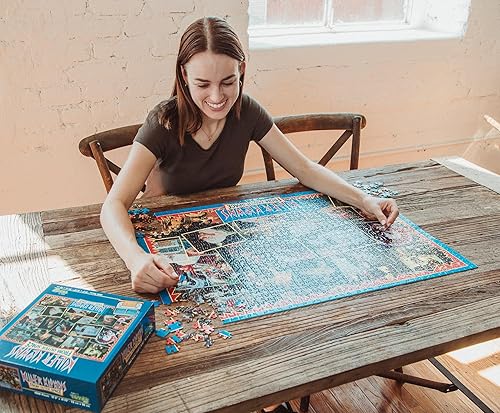 Miniatura 7 de Toynk Killer Klowns from Outer Space Kollage Un rompecabezas de 1000 piezas para adultos 28 x 20 pulgadas