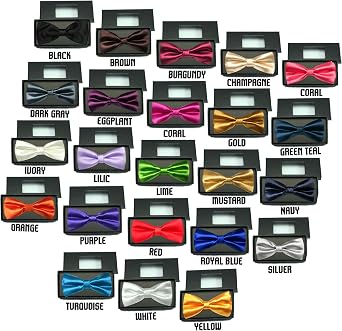 Classic Gift Wedding Tuxedo Suits Satin Bow Ties from Boy Baby Toddler to Adult