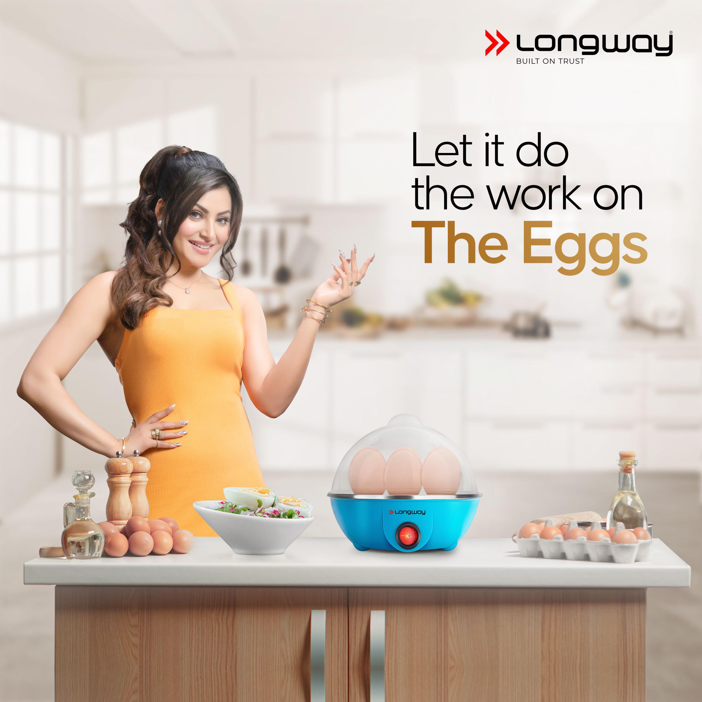 Longway Egg Boiler - Steam, Boil & Cook 7 Eggs -2