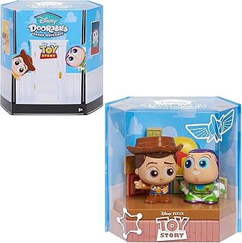 Just Play New Grand Entrance 3-inch Collectible Figures Buzz Lightyear and Woody, Officially Licensed Kids Toys for Ages 5 Up