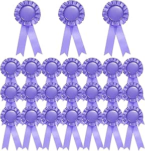 6-Pack Blue Award Ribbons - 1st Place Satin Recognition Ribbons For Events