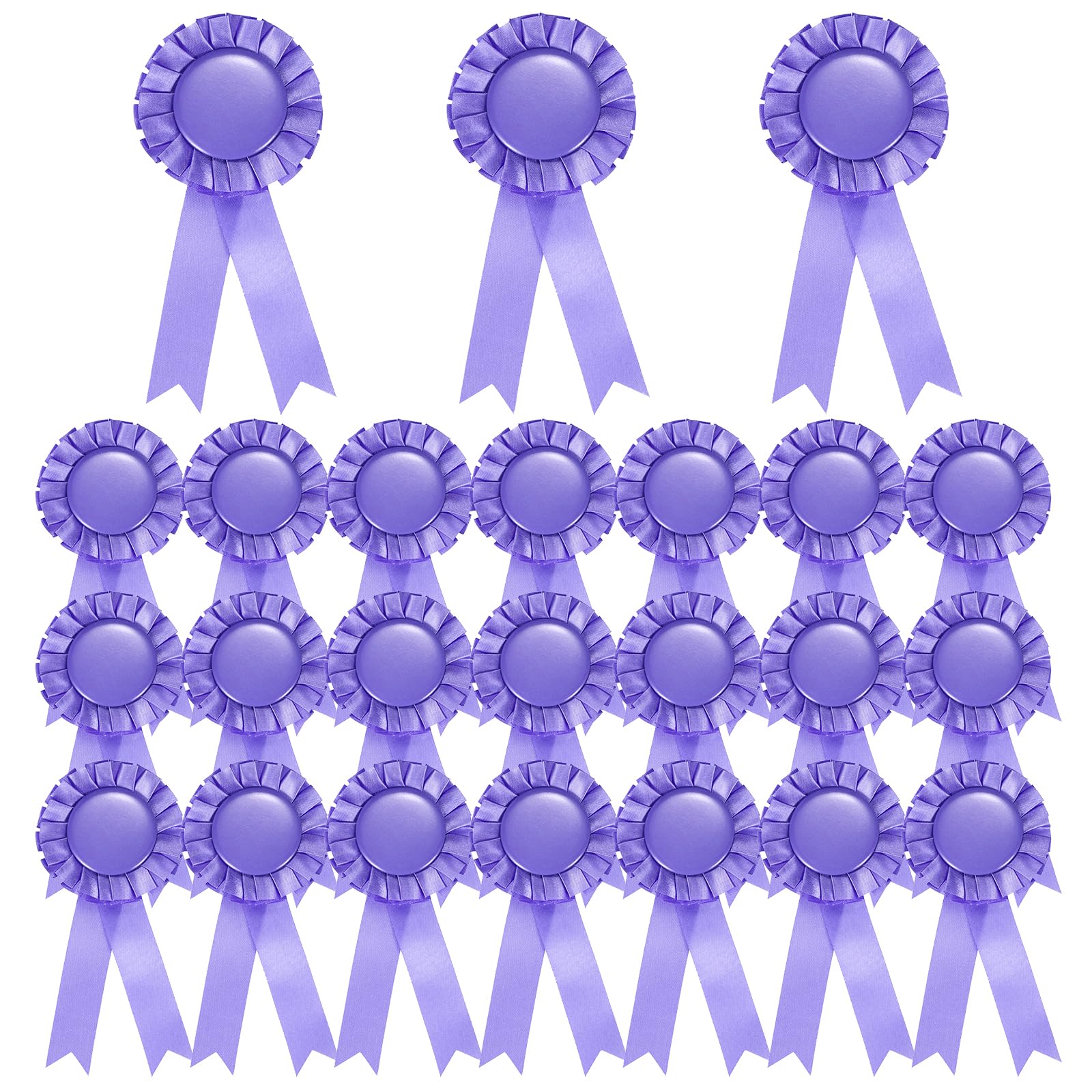 PATIKIL 60 Pcs Award Ribbons, 1st, 2nd, 3rd Place Winner Recognition Ribbon Blank Prize Ribbons Participation Medal Ribbons for Competition Sports