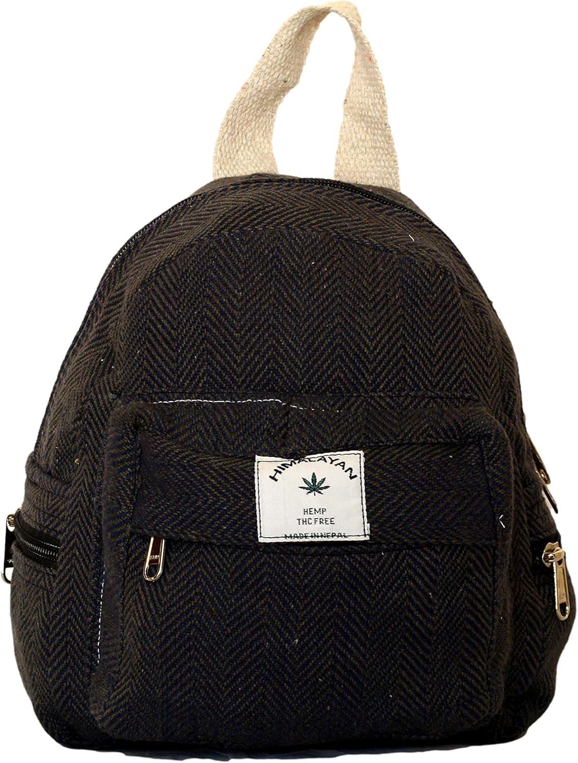black hemp backpack