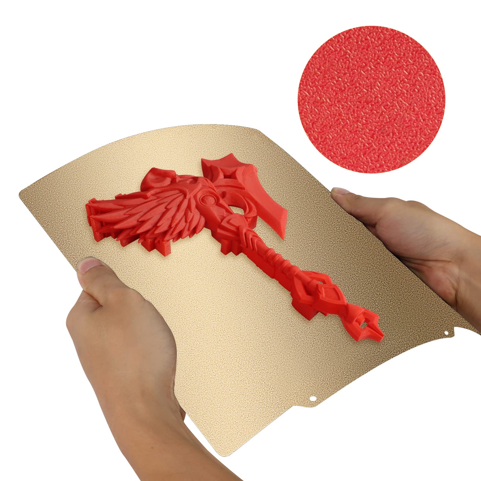 IdeaFormer Flexible PEI Texturizado cara cama de acero sin base magnética 220x220mm, Pei Sheet Plataforma de Acero para MK2, MK2A, Anet A8, Anet A6 Impresión 3D