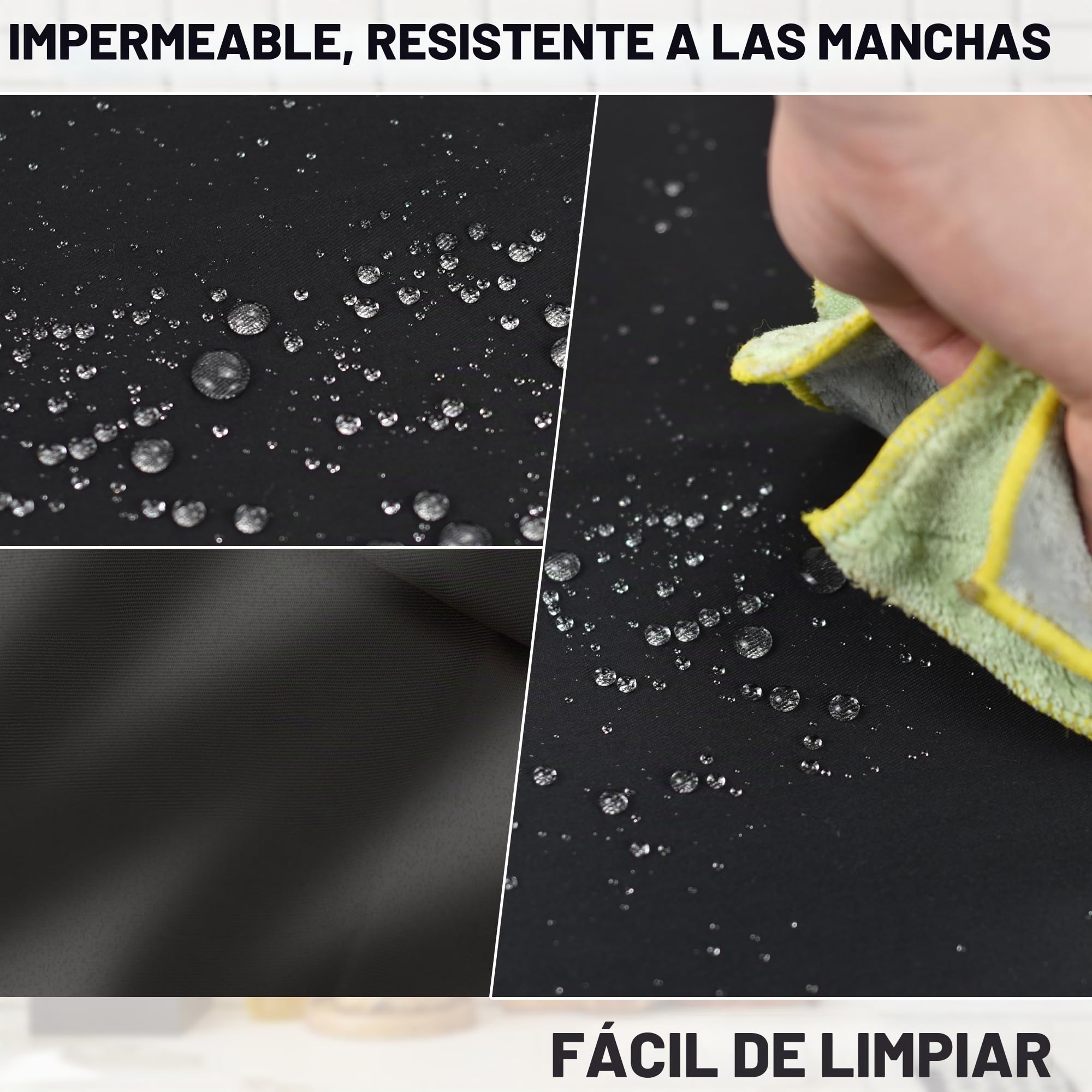 2 Pcs Grande Talla Delantales, Chef Delantal, Delantal con 2 Bolsillo para Cocinar, Trabajo, Delantal para Camarero