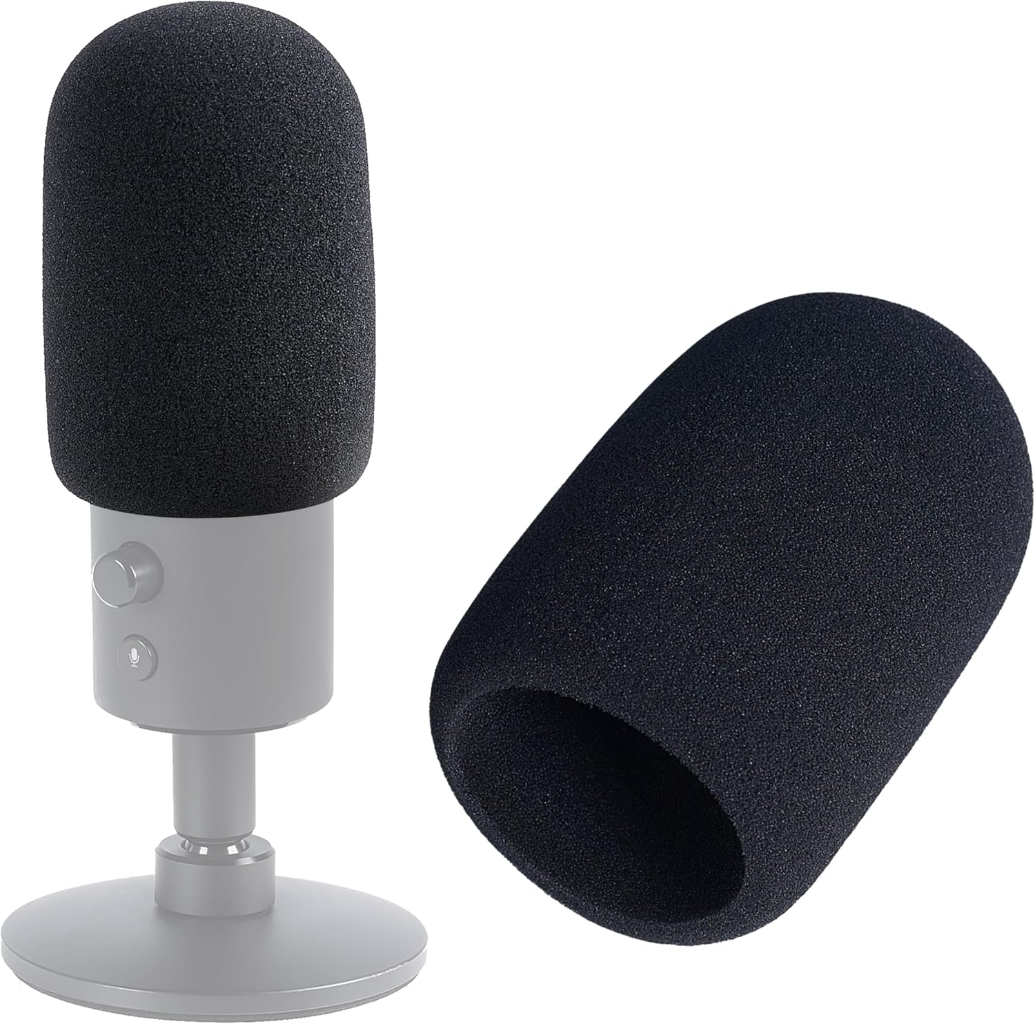 Sound Addicted Windscreen for Razer Seiren X – Premium Foam Cover Blocks Out Plosives, Custom Fit for Enhanced Broadcast and Recording Clarity Sound Addicted Windscreen for Razer Seiren X – Premium Foam Cover Blocks Out Plosives, Custom Fit for Enhanced Broadcast and Recording Clarity