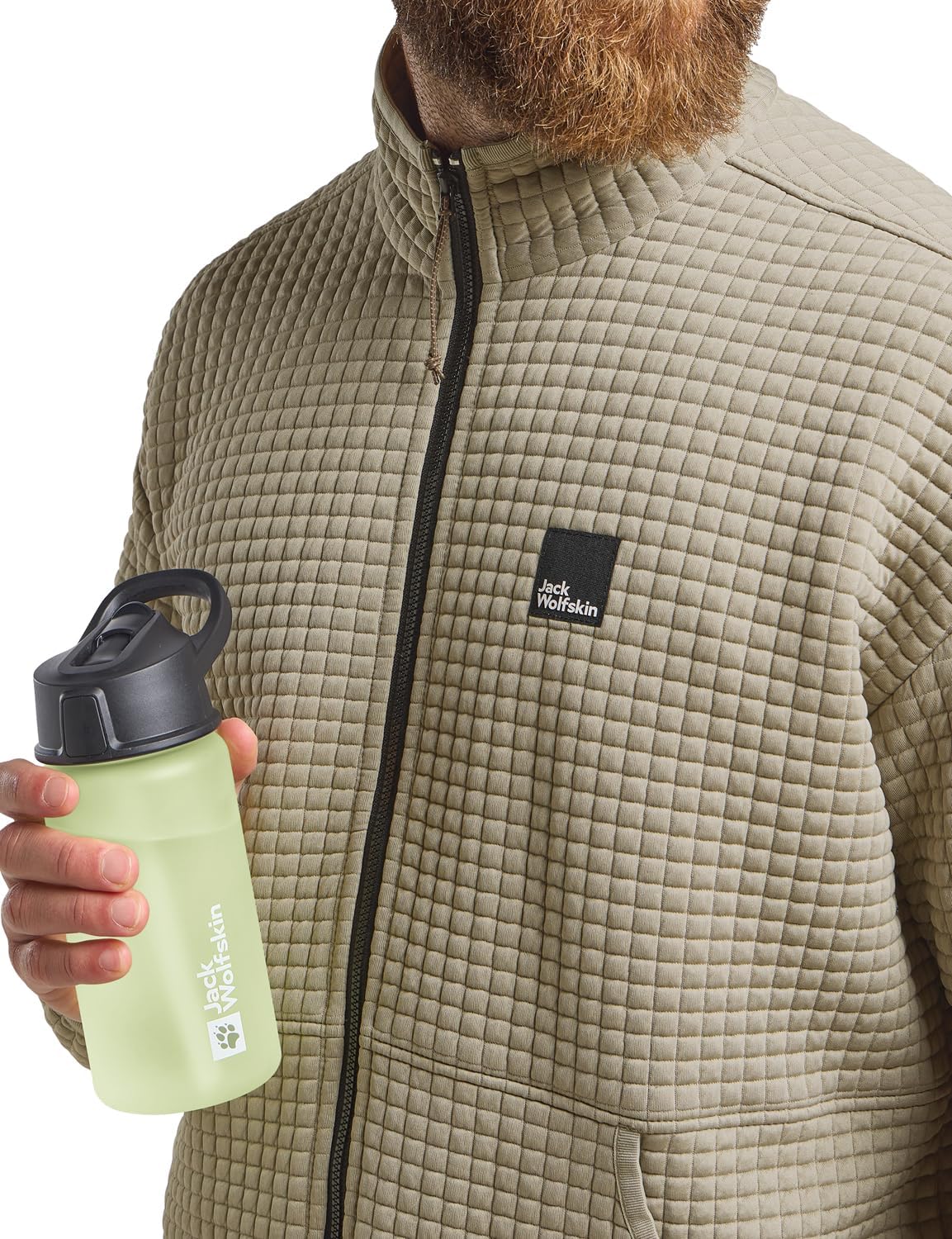 Jack Wolfskin Unisex - Adult Saima Straw 0.5L Drinking Bottle, Cool Matcha, Normal