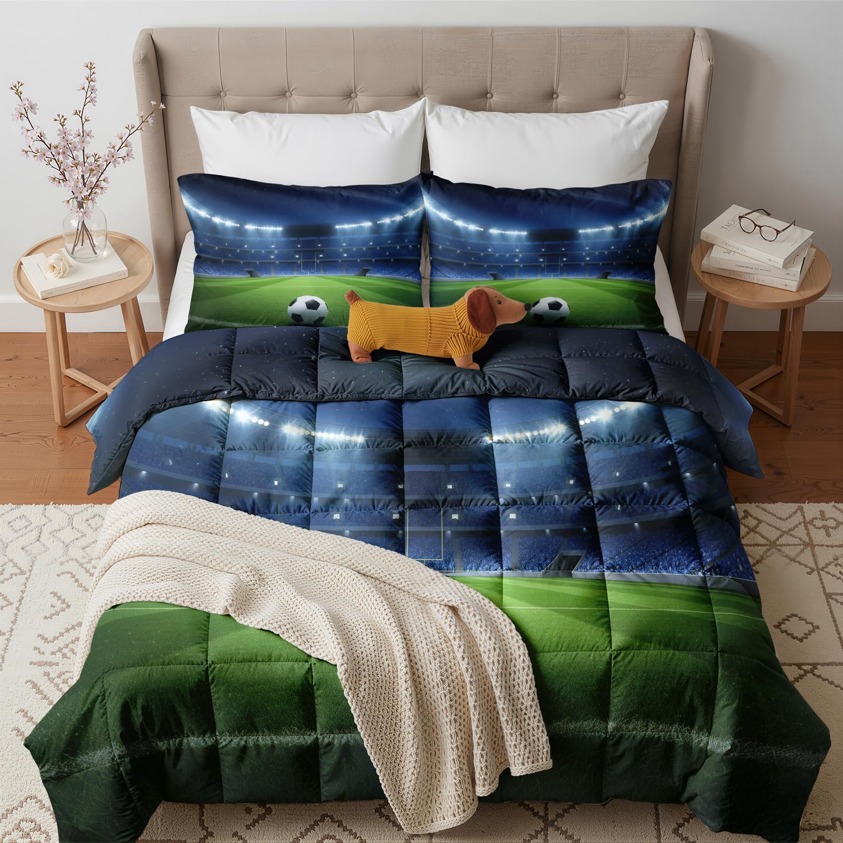 GEDAEUBA Football Duvet Single 10.5 Tog