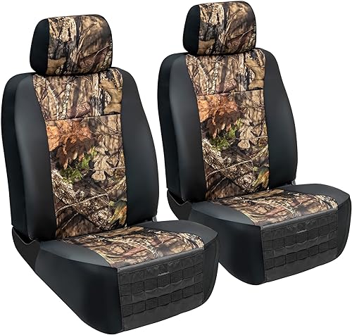 LPI Truck Mossy Oak - Fundas de asiento resistentes para asientos delanteros se adapta a SUV o camión de tamaño completo incluye bolsillos de