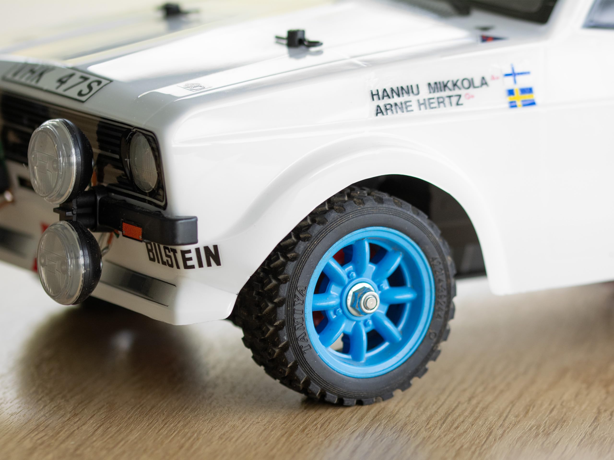 TAMIYA 58687 1:10 Ford Escort MkII RAL.Lac. MF-01X, zdalnie sterowany samochód, pojazd RC, modelarstwo, zestaw do montażu, model zestawu montażowego