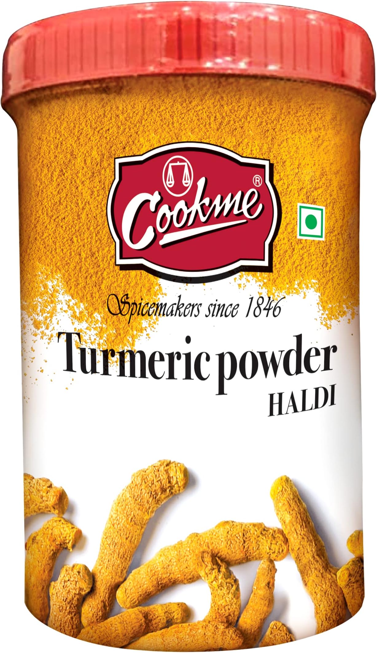 COOKME Turmeric Haldi Powder 500Gram P.P.Jar
