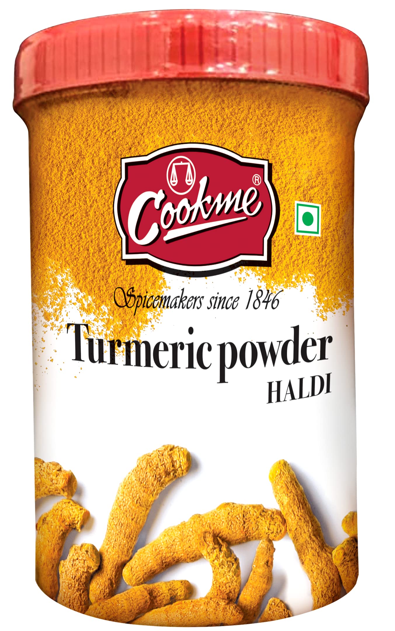 COOKME Turmeric Haldi Powder 500Gram P.P.Jar