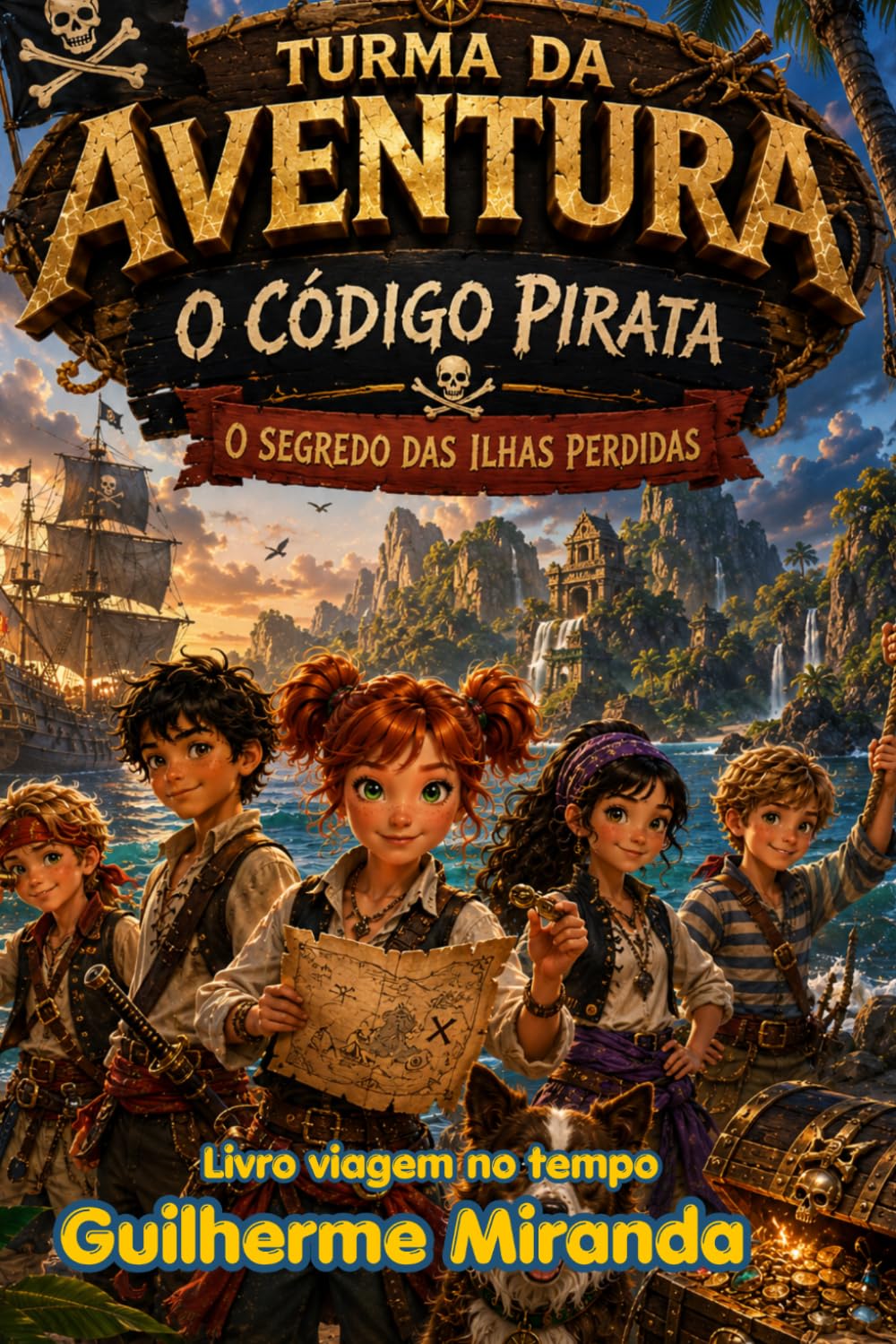 Livro viagem no tempo: Turma da Aventura: O Código Pirata e O Segredo das Ilhas Perdidas (Turma da Aventura: Viajantes do Tempo)