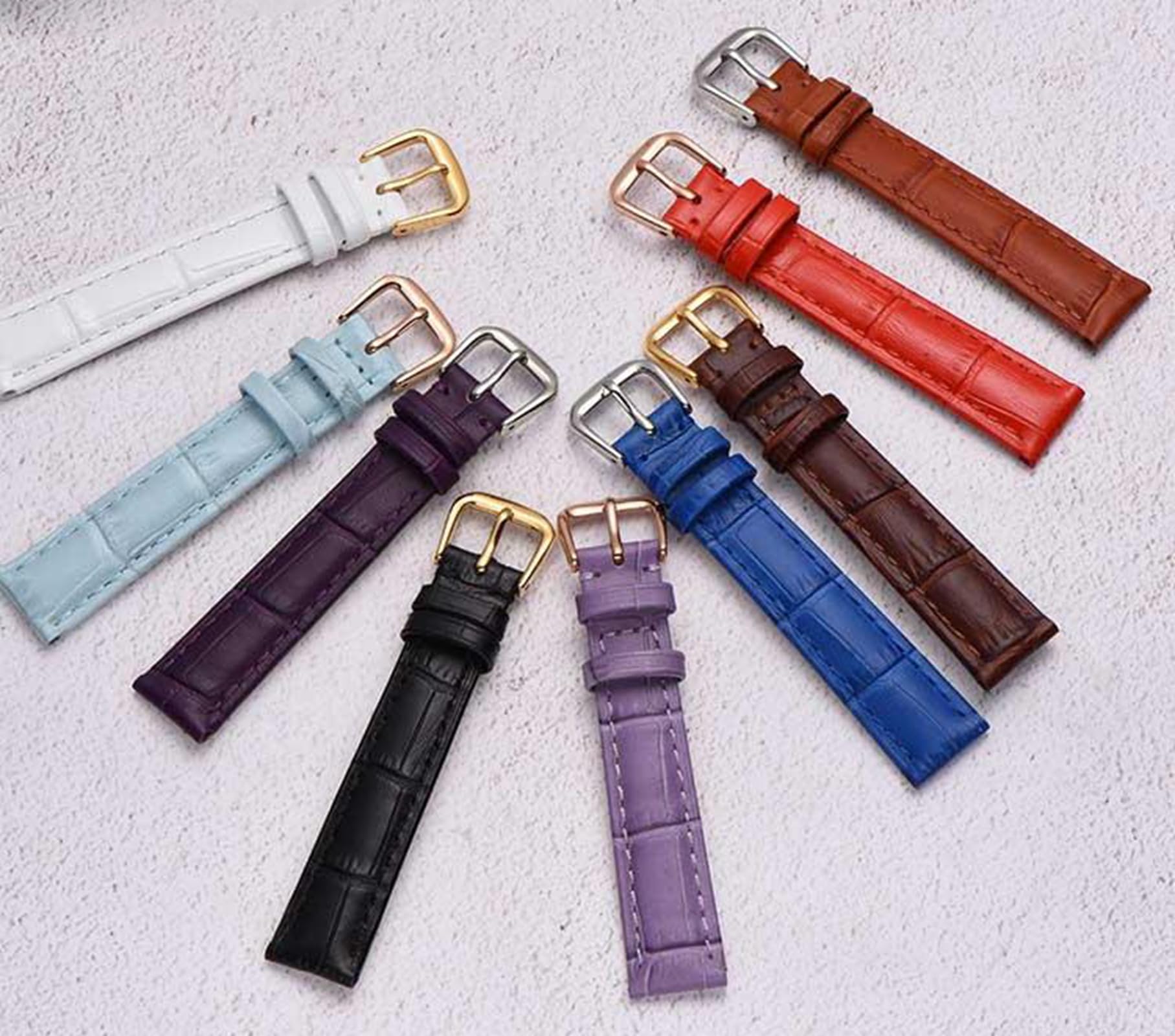 Correa de reloj Correa de reloj de cuero pequeña universal Correa de tamaño pequeño para damas 10-14mm