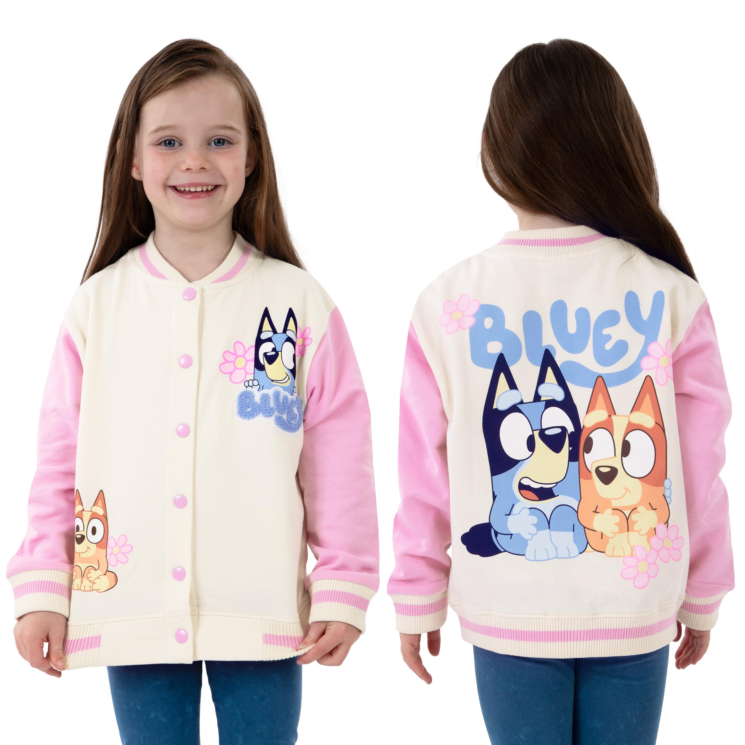 Bluey Chaqueta Bomber, Chaqueta Niña Con Mangas Largas, Hermosas Chaquetas Para Niña De Invierno O Verano