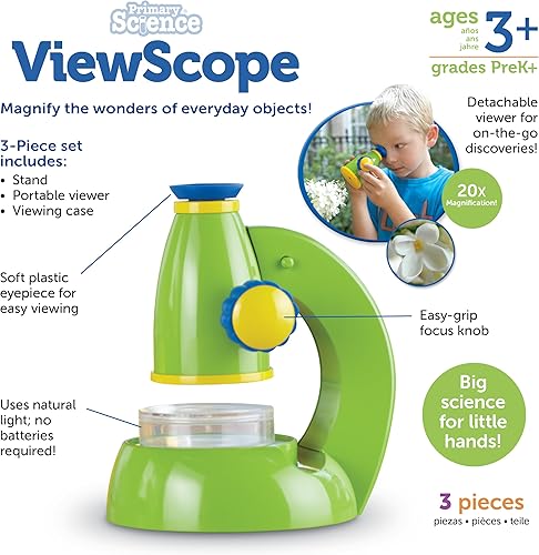 Miniatura 6 de Lupa Learning Resources, ciencias primarias, ViewScope