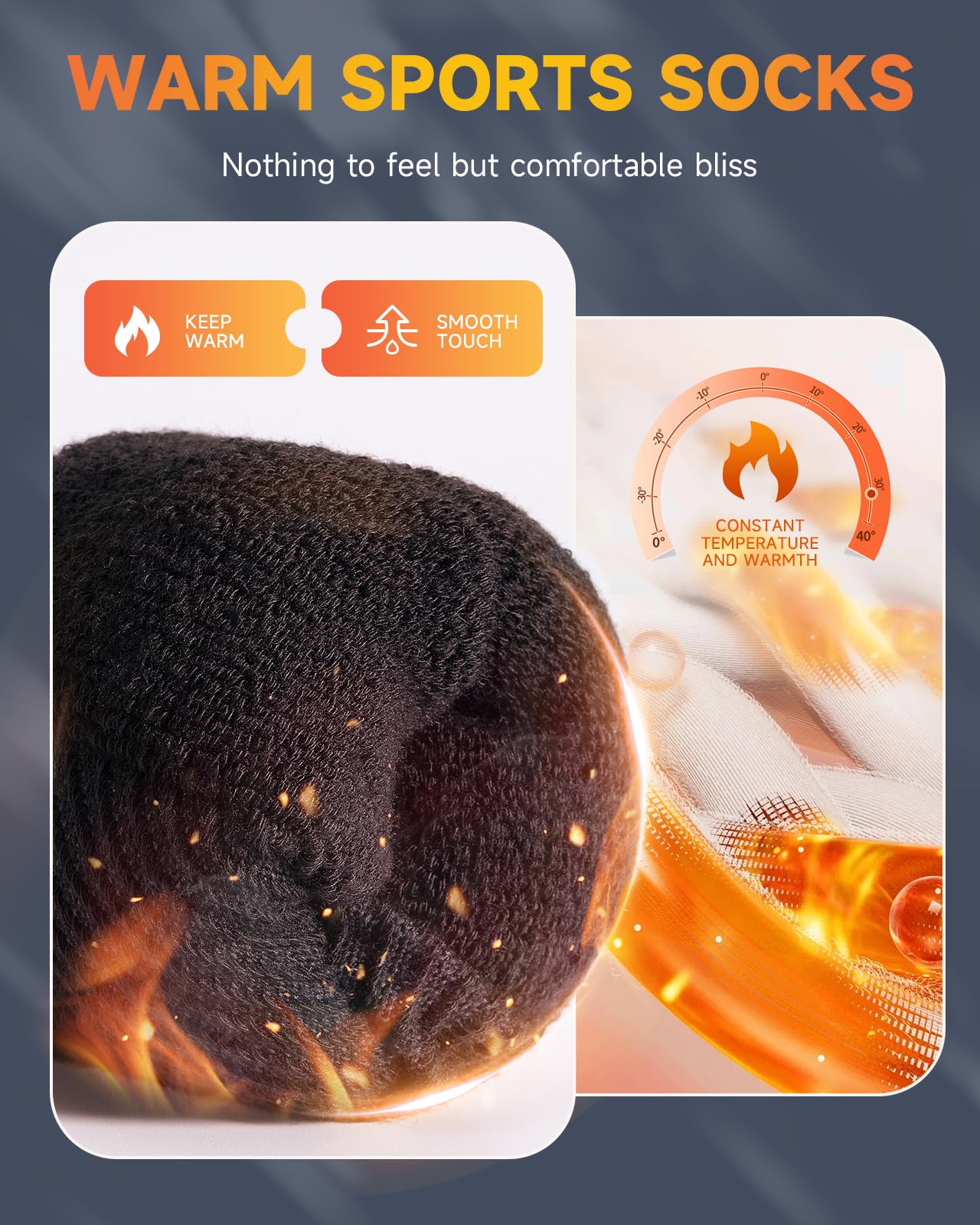 RUIXUE 6 Paia Calzini Uomo Calzini Sportivi Lunghi Calzini Donna Lavoro, Unisex Adulto Cotone Traspirante Calze, Antiscivolo Lunghe Calze 43-46 35-38 39-42 47-50