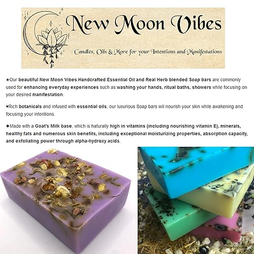 Miniatura 4 de Uncrossing Aceites esenciales Herbal Ritual Bath Soap Bar infundido con aceites esenciales Botánicos Hierbas perfumadas Eliminar Hexes, Bloqueos
