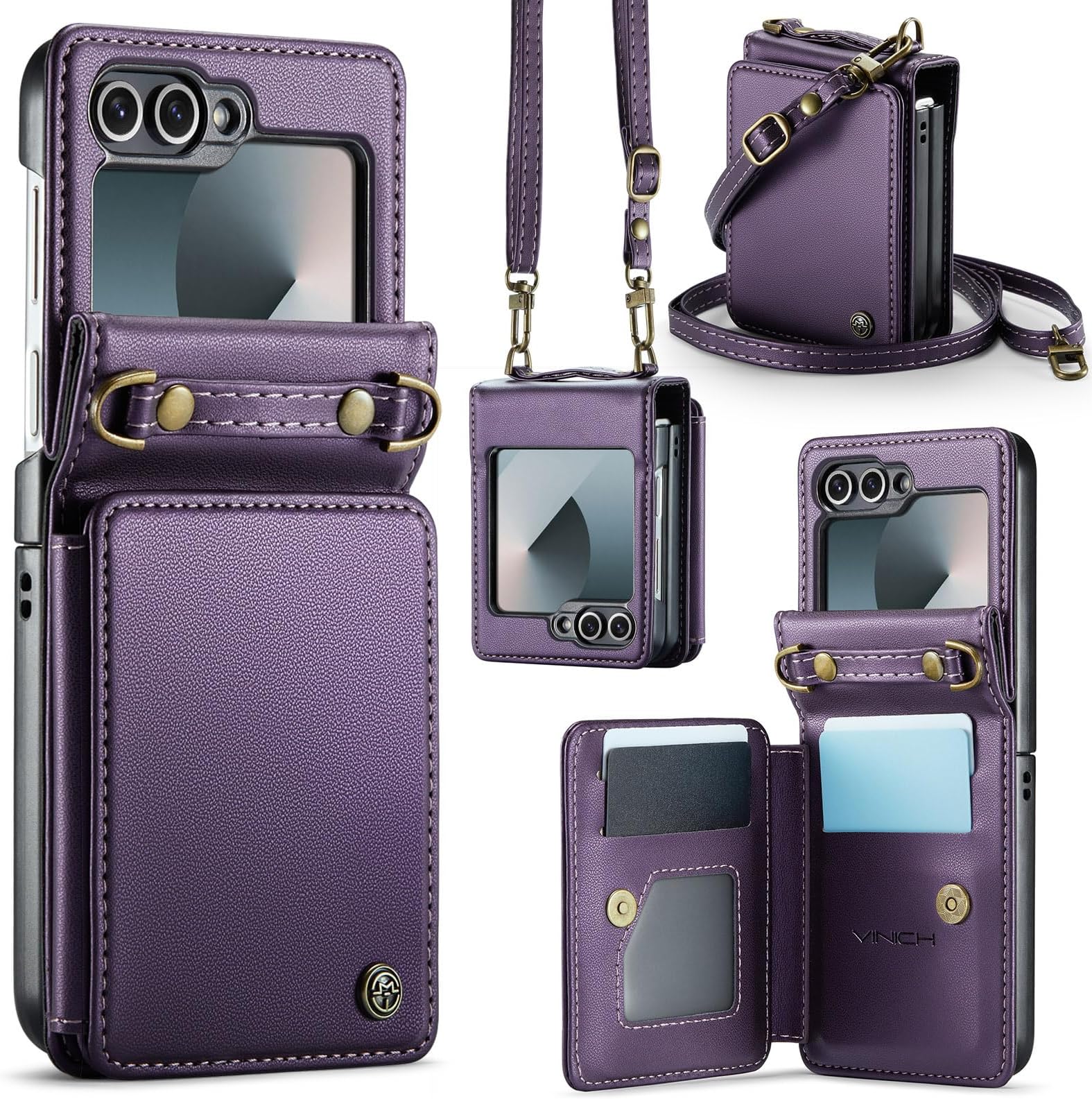 MOJIA Flip Case Compatible With Honor 200 Smart, PU Leather