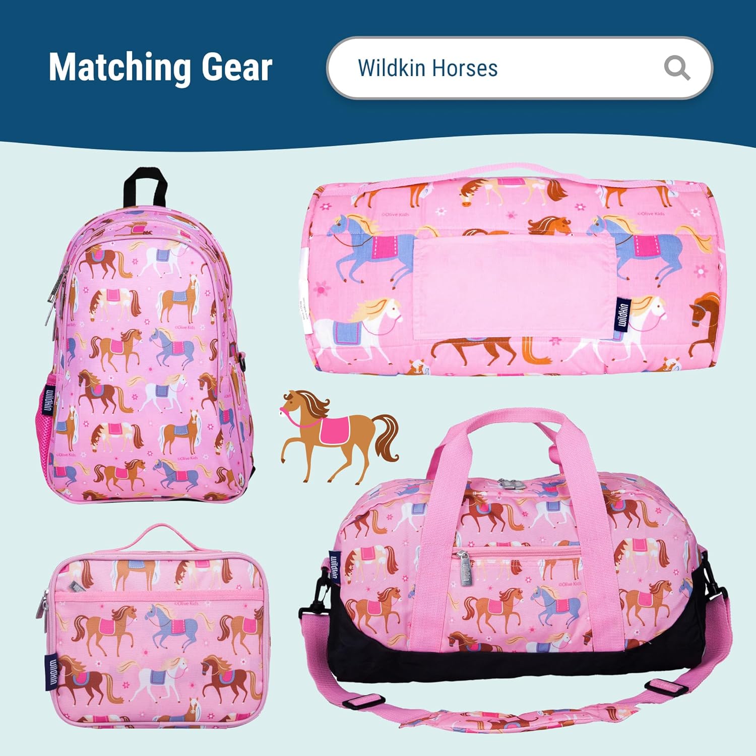 Wildkin Kids 14oz Stainless Steel Water Bottle – BPA-Free, Leakproof, Insulated, Easy-Clean - Horses - Image 7