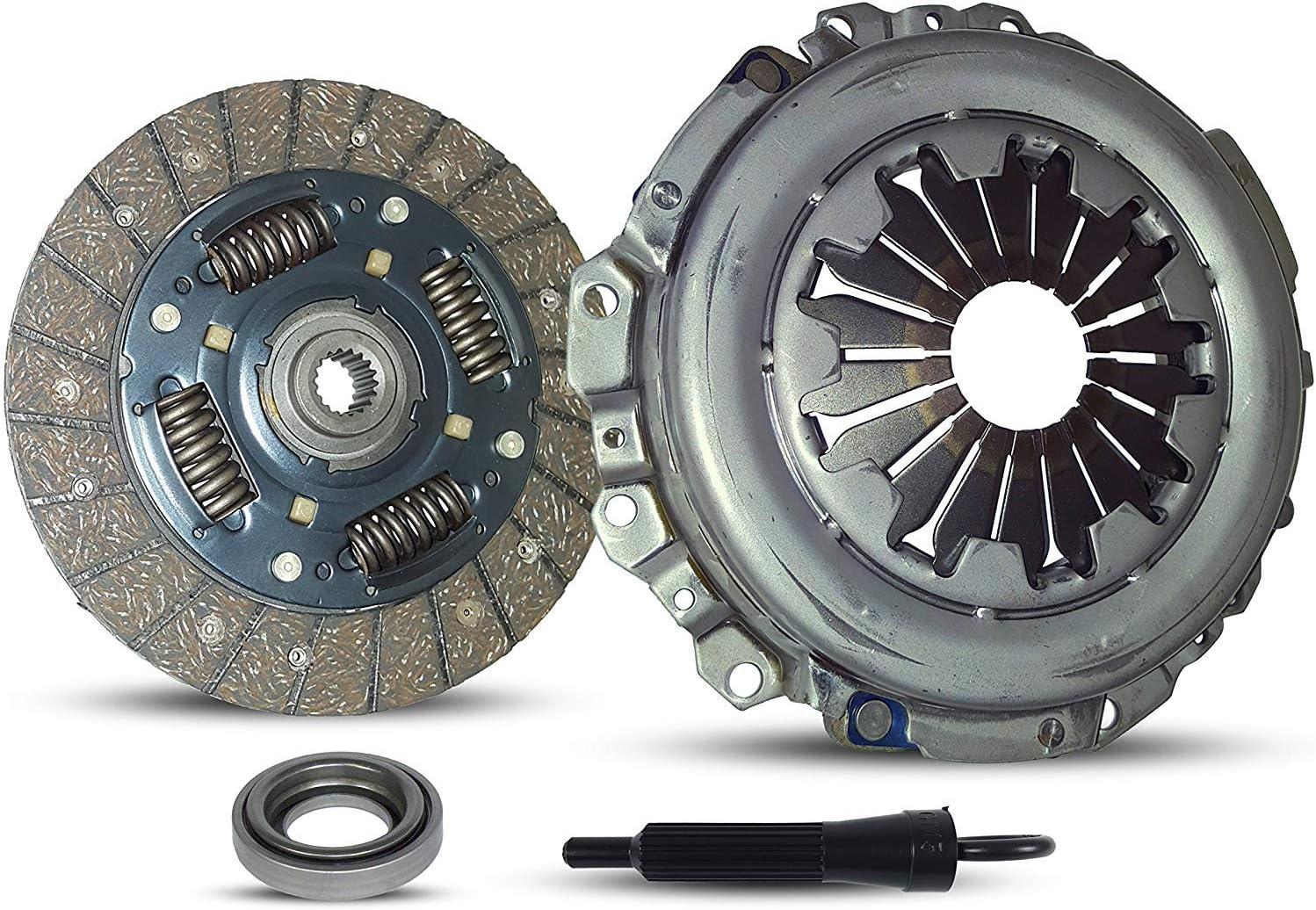 Clutch Kit (25-3888) |Compatible With Spark Matiz Byte Cargo DOT ZMX Base LS LT LTZ Hatchback 2011-2015 1.2L l4 GAS DOHC | Heavy-Duty Pressure Plate, HD Full Organic Clutch Disc