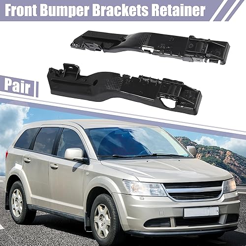 Miniatura 5 de Unifizz 5178411AD 5178410AD 1 par de soporte de parachoques delantero izquierdo y derecho para Dodge Journey 2009-2017