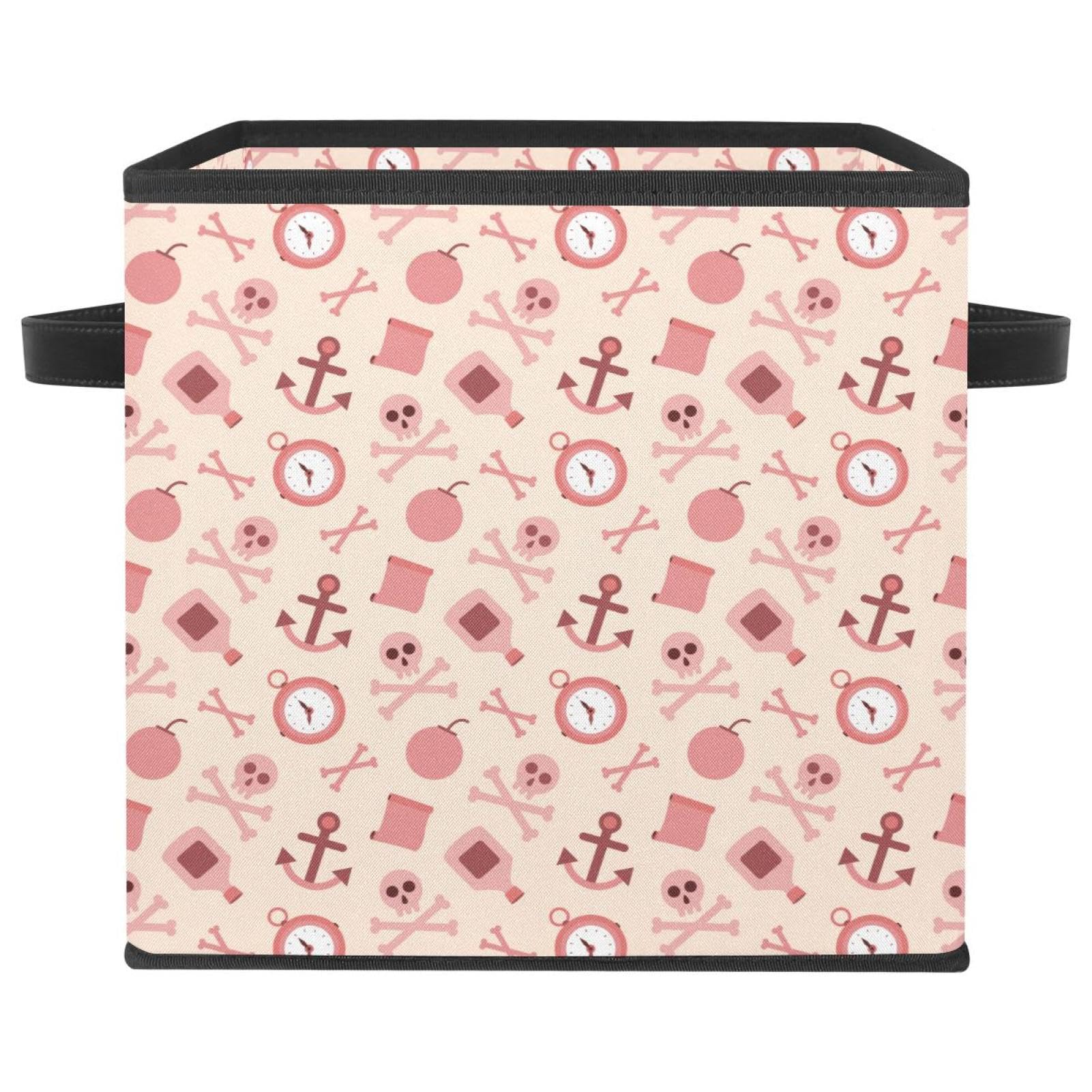 Panier de rangement pliable rose pour trier les jouets et libérer l'espace au sol
