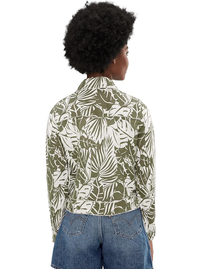Olive Tommy Bahama Palmae Beach Two Palms Raw Edge Jacket
