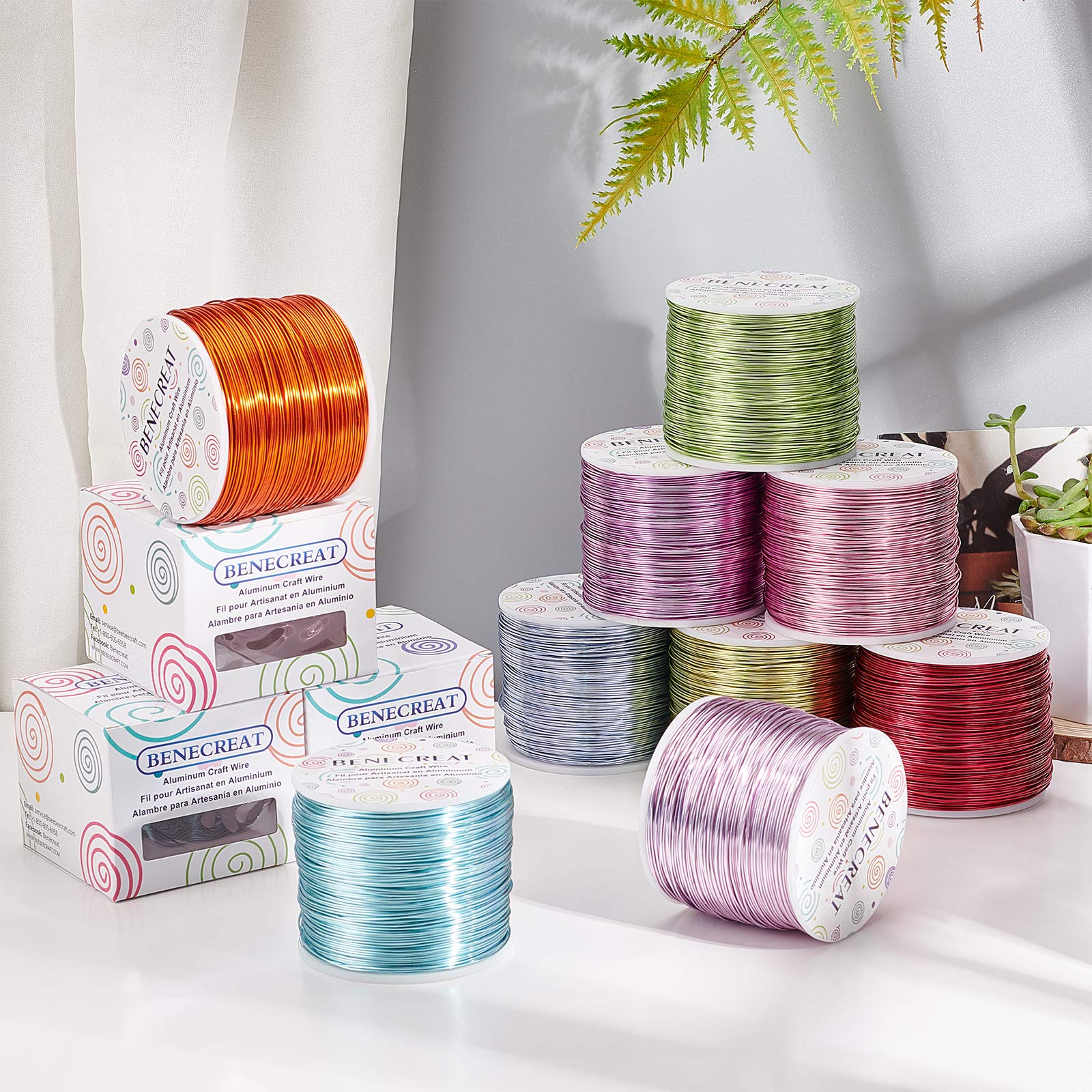 Filo Di Alluminio Opaco Per Gioielli - 0.8 Mm, 235 M, Marrone Cocco, Per Creazioni Con Perline - Foto 10