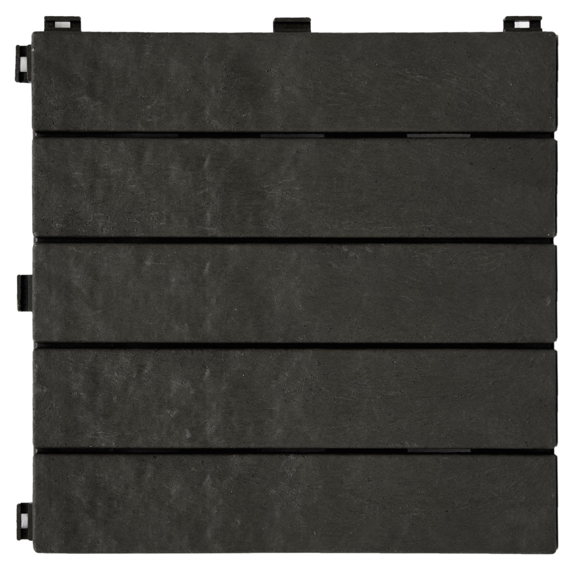 Multy Industries Multy Home MT5100057 Deck and Balcony Tile, 12 by 12-Inch, Slate, Set of 6