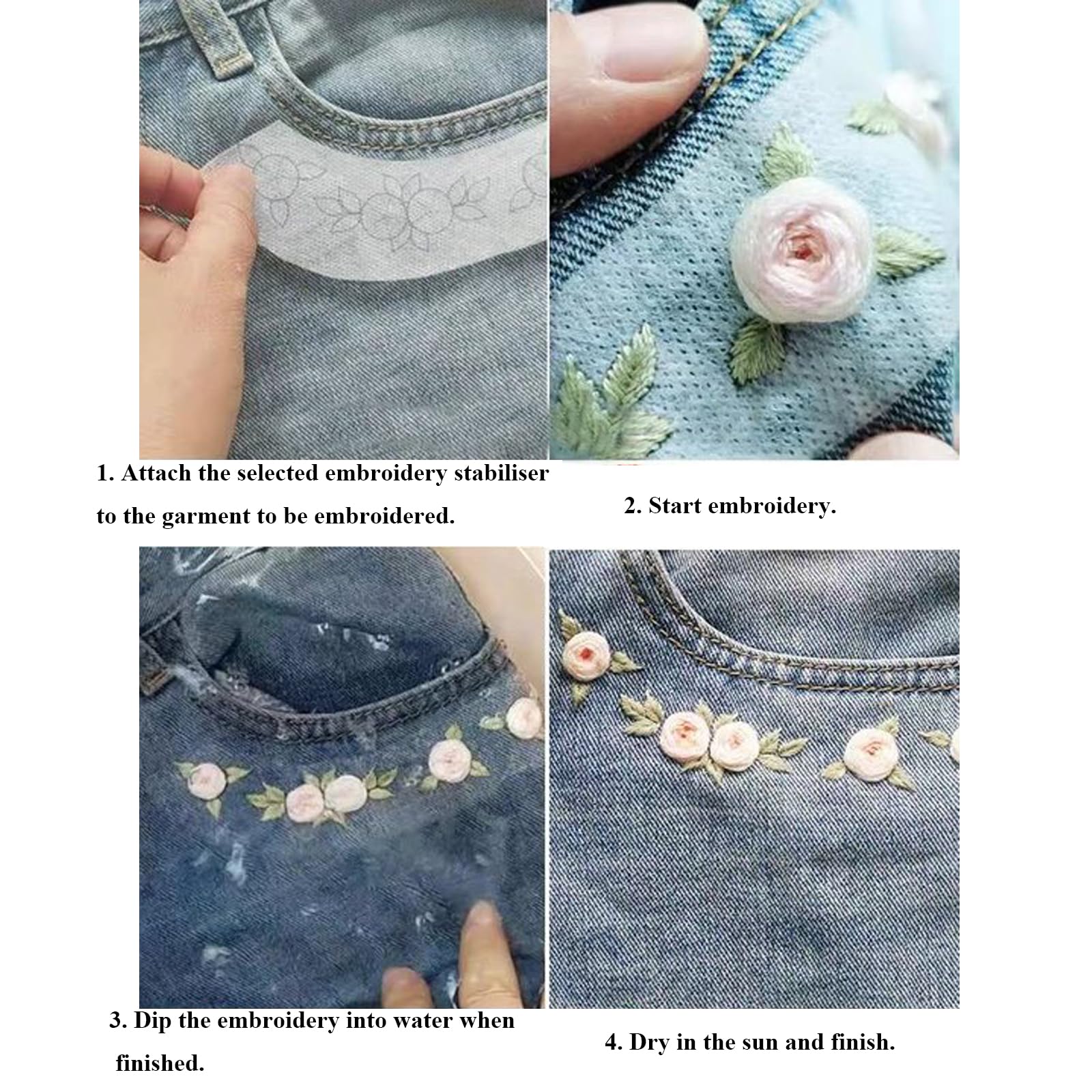 Stabilizzatori Per Ricamo Solubili In Acqua - 21 Motivi Animali Marini (Meduse, Tartarughe) - Foglio A4 - Foto 6