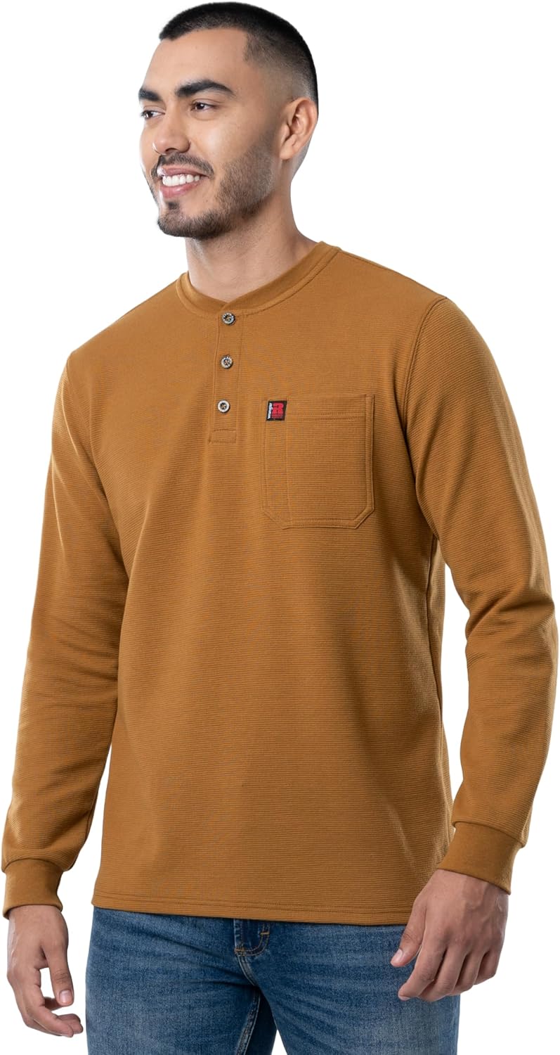 Wrangler Mens Long Sleeve Pocket Henley - Image 6