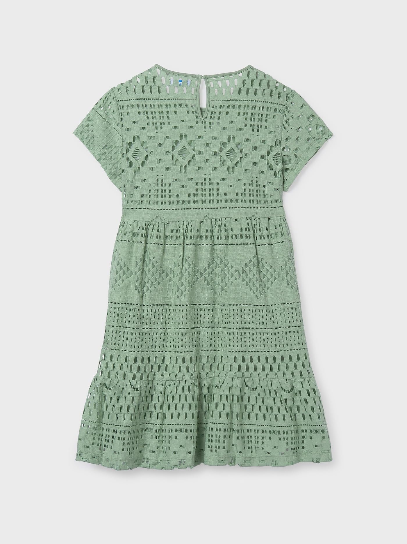 Mayoral Vestido Encaje para niña Salvia