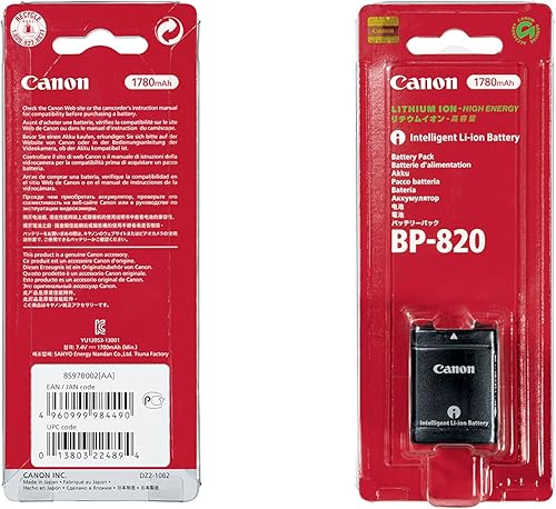 Miniatura 3 de Canon Batería BP-820 para videocámara profesional XA25, XA20, XA10