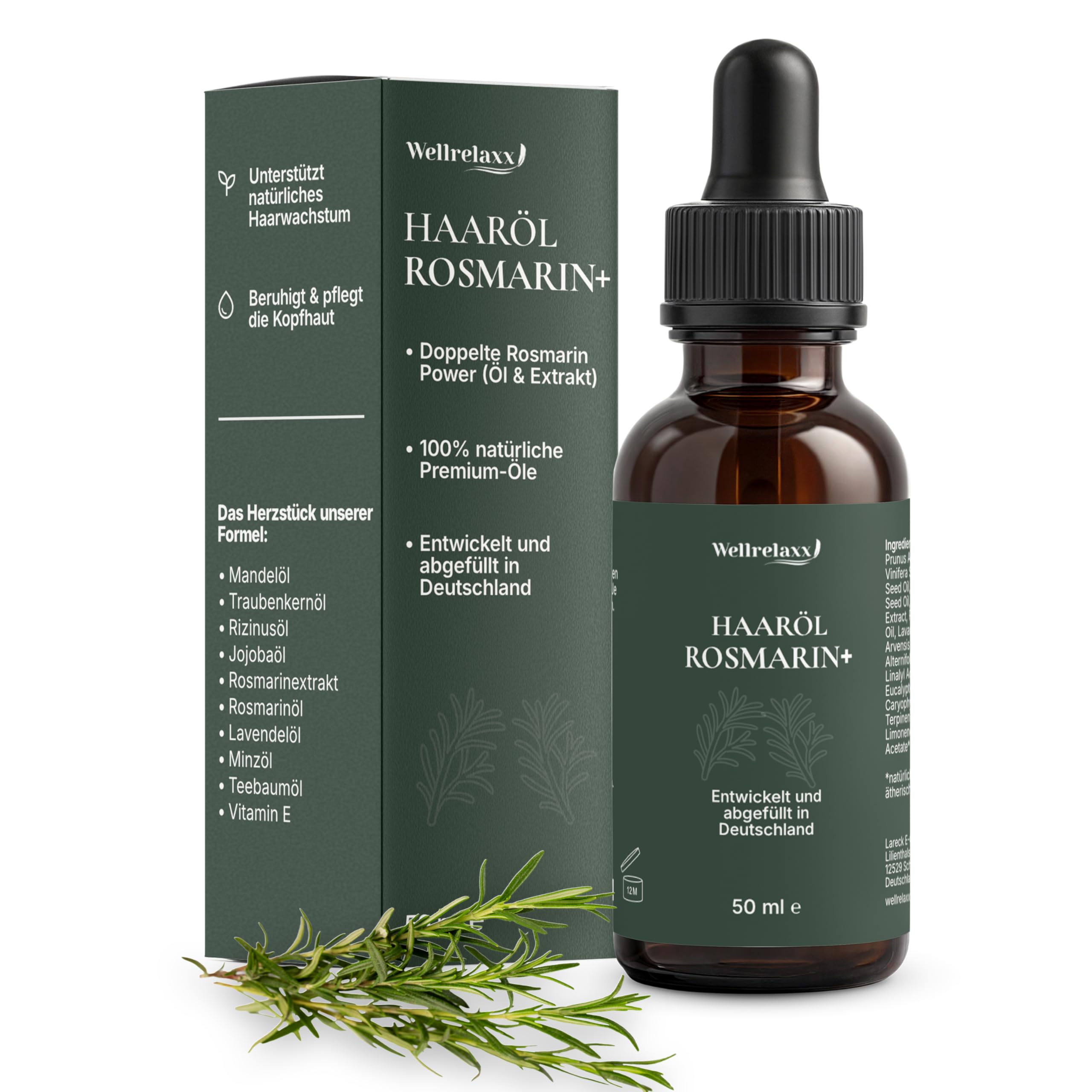 Wellrelaxx Rosemary Oil Hair, transparent, 50 ml (Pack of 1)