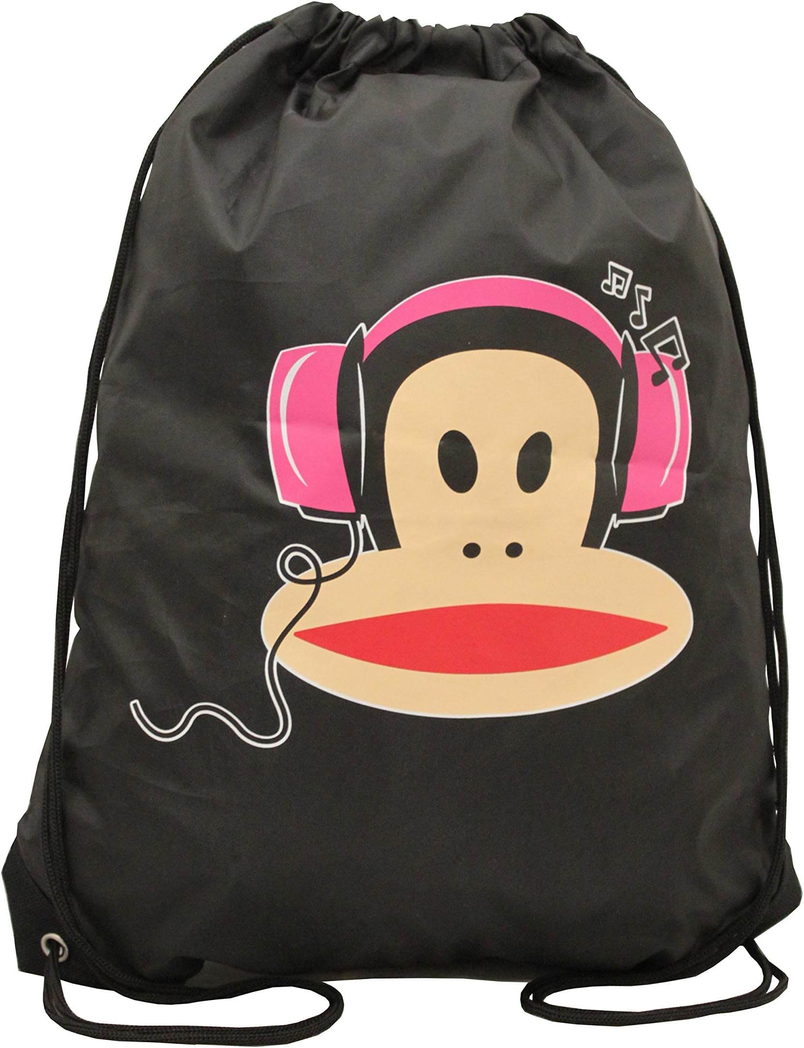 Back to School Paul Frank Julius the Monkey Red Drawstring Bag - for PE or Swimming