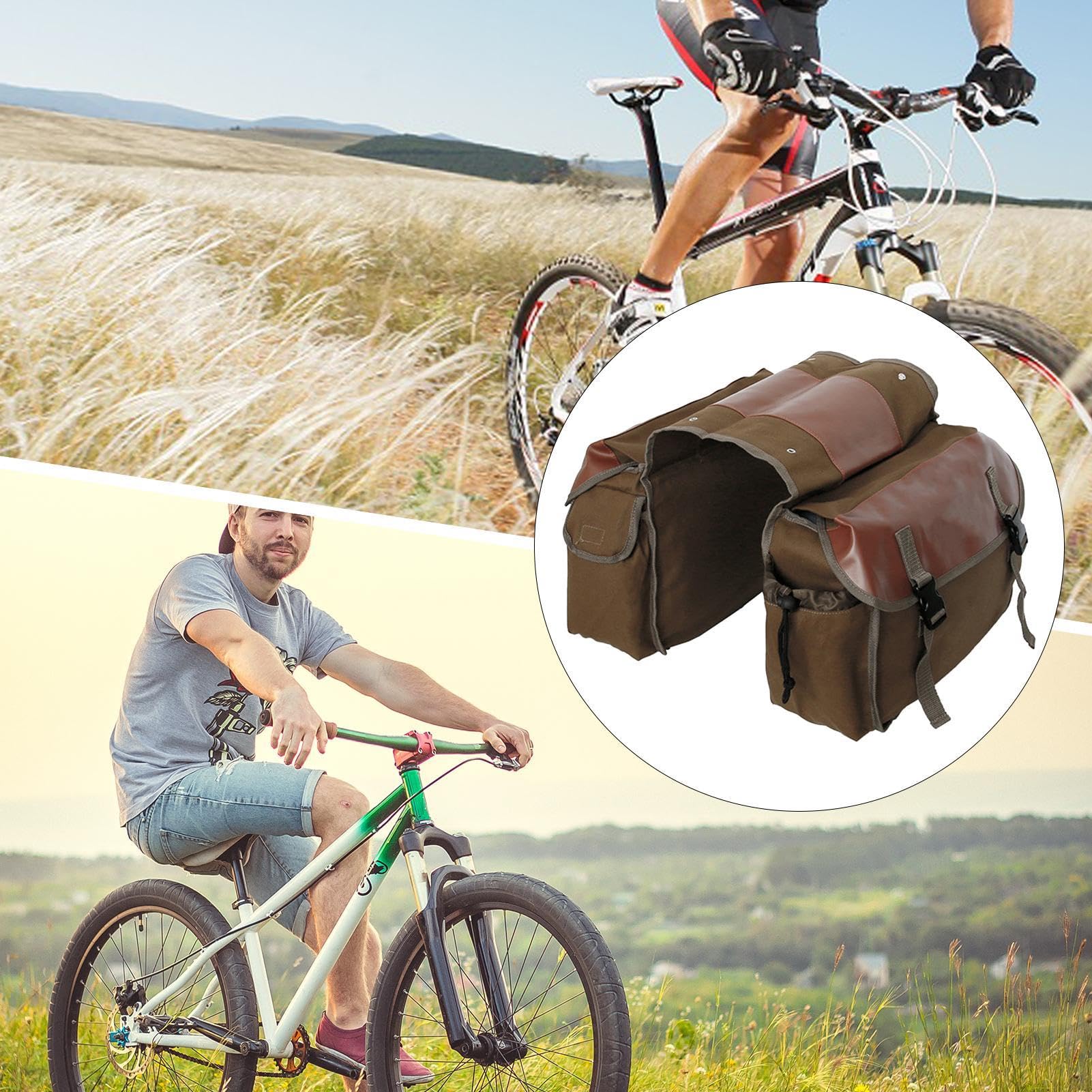 Borsa Da Sella Per Bicicletta Impermeabile - In Tela Resistente, Per Attrezzi E Oggetti Personali, Adatta A Bici, Scooter E Tour