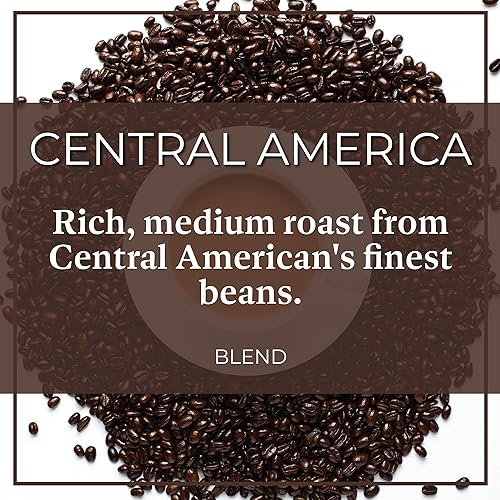 Miniatura 3 de The Bean Organic Coffee Company Centroamérica, tostado medio, café molido, bolsa de 16 onzas, Café molido tostado orgánico