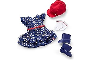 Bitty Baby Clothes American Girl Team AG Navy Dress Set Fit 18" Doll