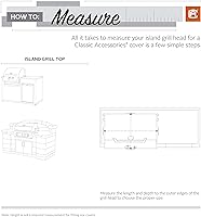Vista 3 de Cubierta Classic Accessories para barbacoa empotrada, modelo Veranda Island , S, Pebble