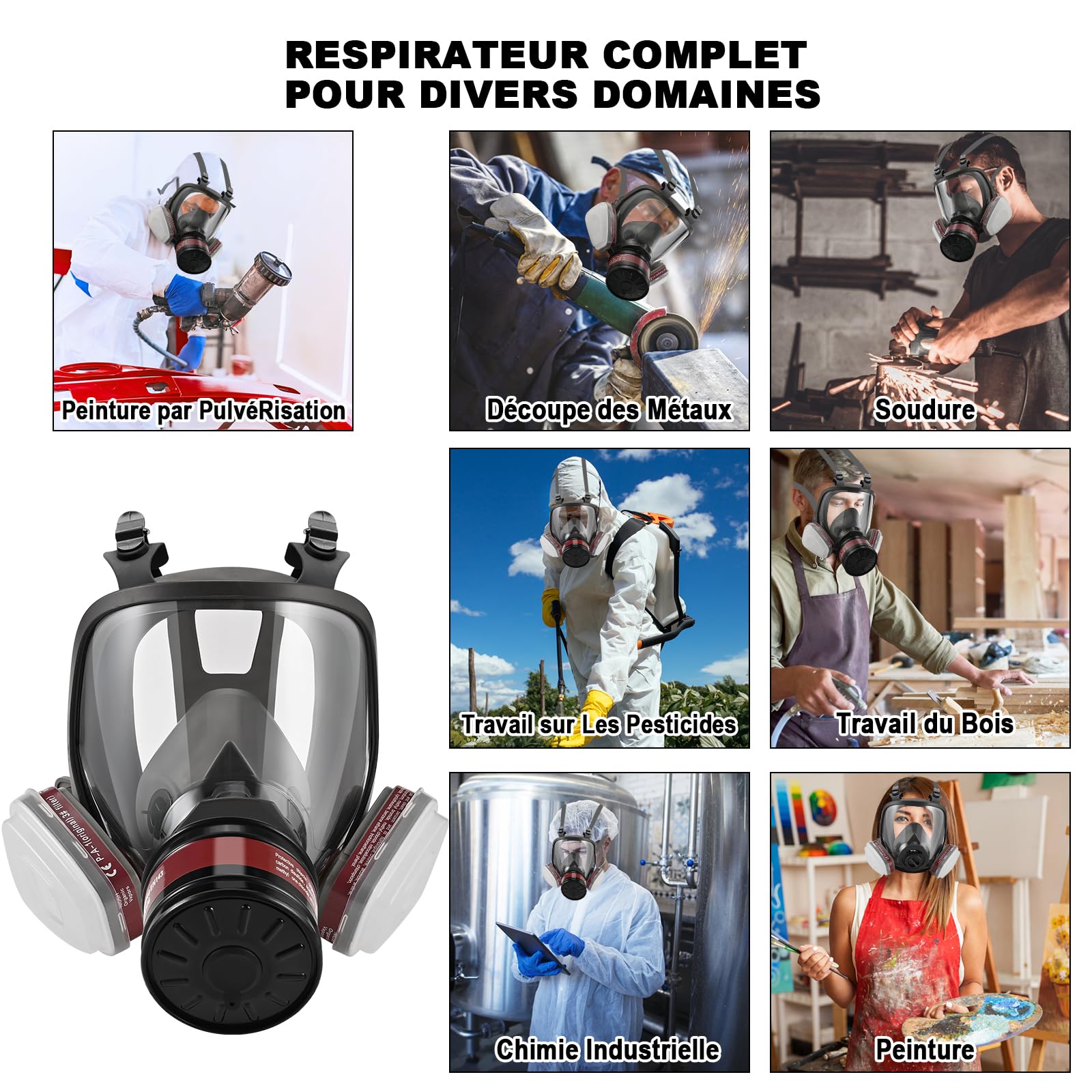 faburo Protezione respiratoria riutilizzabile
