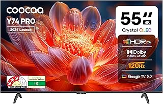 coocaa 138 cm (55 inch) Frameless QLED Ultra Smart Google TV 55Y74 Pro