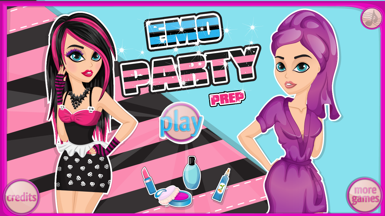 Emo Party Prep - Facial Salon, Funky Make up & Dress up:Amazon.co.uk:Appstore  for Android