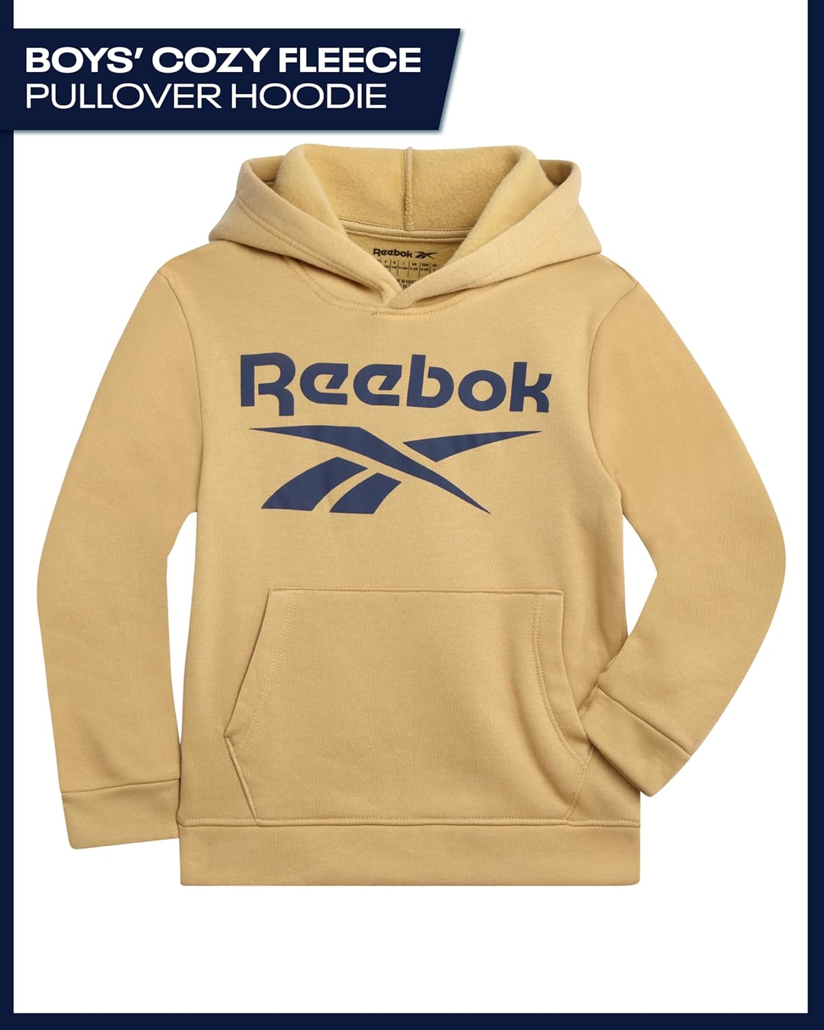 Reebok Boys Sweatshirts - Performance Fleece Pullover Boys Hoodie Cozy Graphic Hoodies for Gym Running and Casual Daily Wear - Image 3