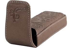 PU Leather Eyeglass Case for Women - Classic Style in Swamp Color